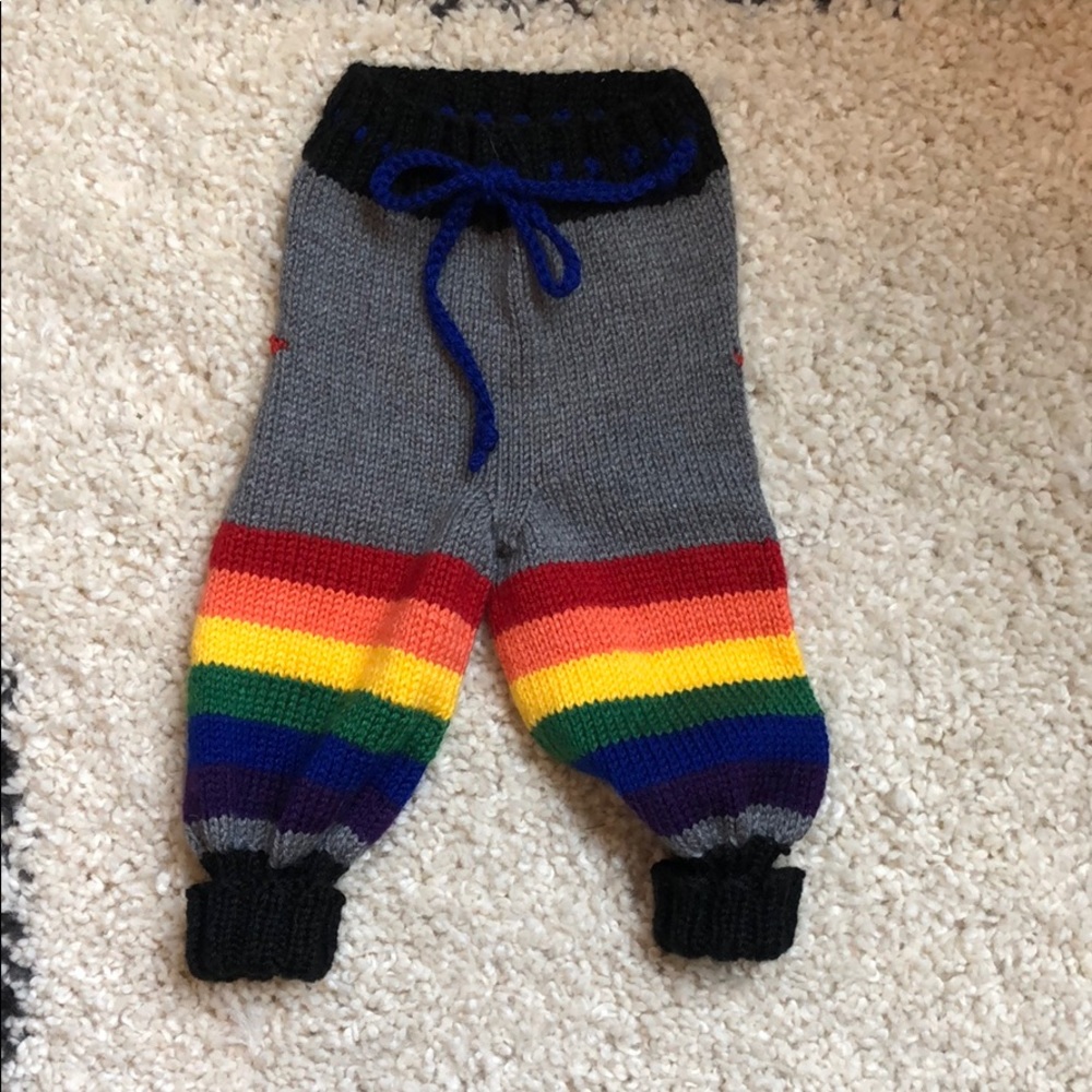 Rainbow Knit Pants